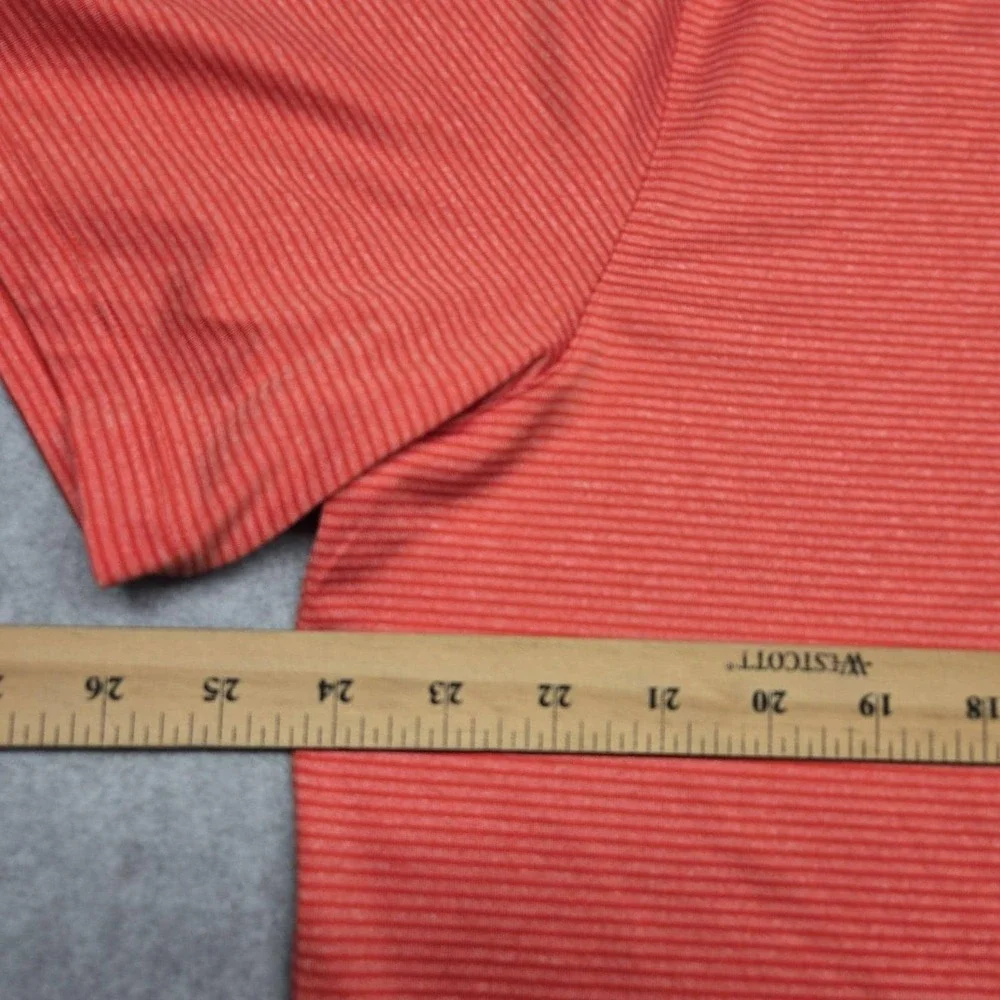Nike Tiger Woods Collection Polo Mens XL‎ Red Micro Stripe Dri Fit Golf
